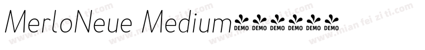MerloNeue Medium字体转换
